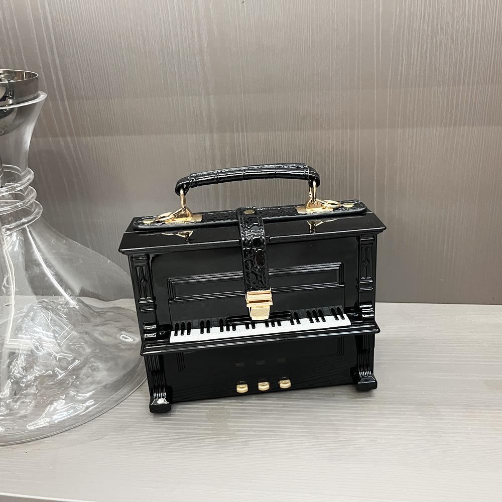 

Piano Shape Handbag Women Acrylic Box Shoulder Bag Ladies Creative High Quality Chic Shaped Small Square Crossbody Bag 2025 New
