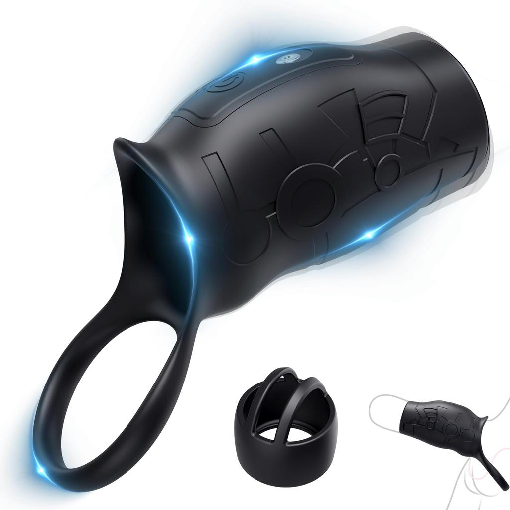 Sex Toys Male Masturbator Penis Ring Anal Toys with 10 Vibrating Modes Penis Training Extender G Spot Stimulator, Male Adult Sex Toys for Couples