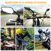 Universal-Carbonfaser-Motorrad-Rückspiegel mit 7/8-Zoll-Lenkerhalterung für Cruiser Scooter ATV Street Dirt