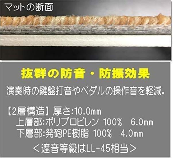 Newly designed mat for electronic pianos and floor vibration chair foot protection sticker compatible with various 3PointsMat Dark 3-point keyboards,