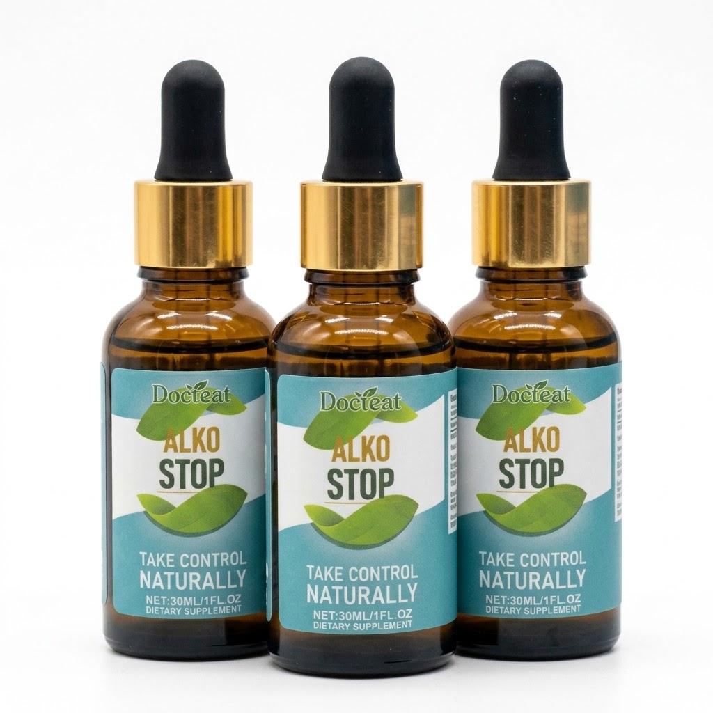 Docteat ALKO STOP – Přírodní kapky pro soustředění, klid a sebekontrolu (30 ml)
