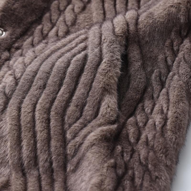 Middle-aged Women's Faux Fur Coat Winter Outerwears Elegant Thick Warm Long Fur Jackets for Women Clothes