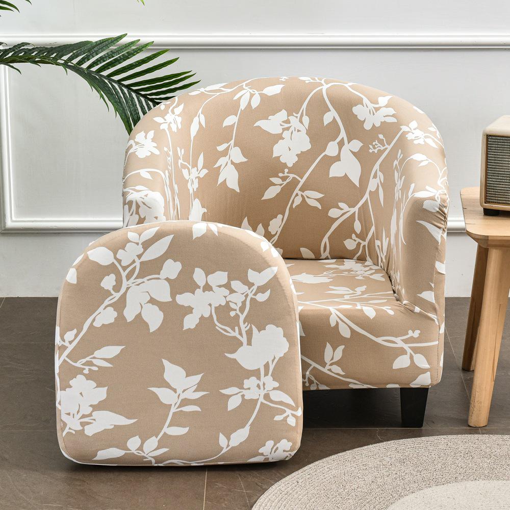 Semi-Circular Club Chair Protective Sofa Cover