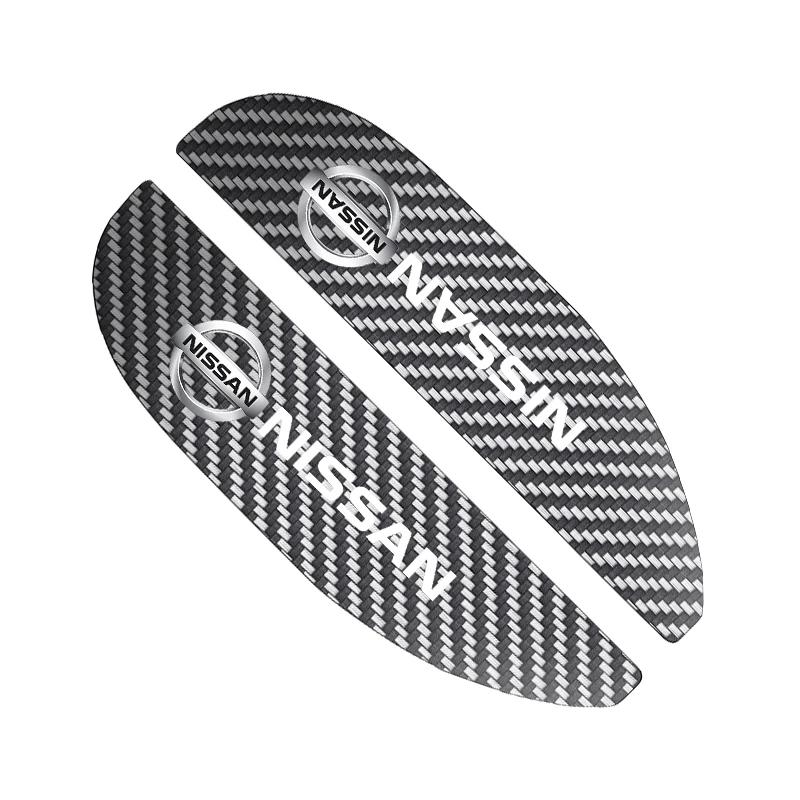 

2 шт. Накладки на зеркала заднего вида из углеродного волокна, козырьки от дождя, автомобильные аксессуары для Nissan Qashqai J10 J11 Trail Tiida Juke Teana Pulsar