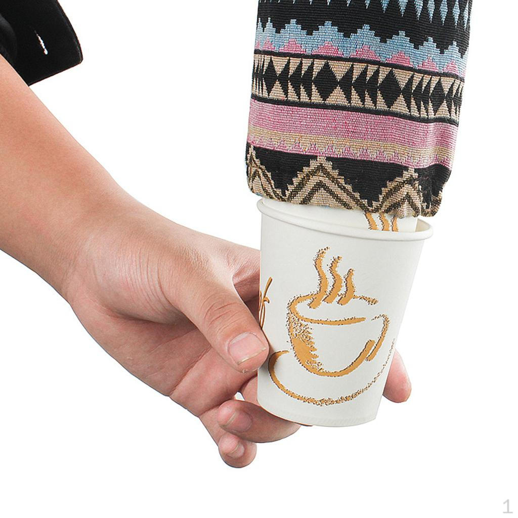 Dispenser Disposable Cups Holder with Hanging Strap for Camping Picnic Fishing Ethnic Style