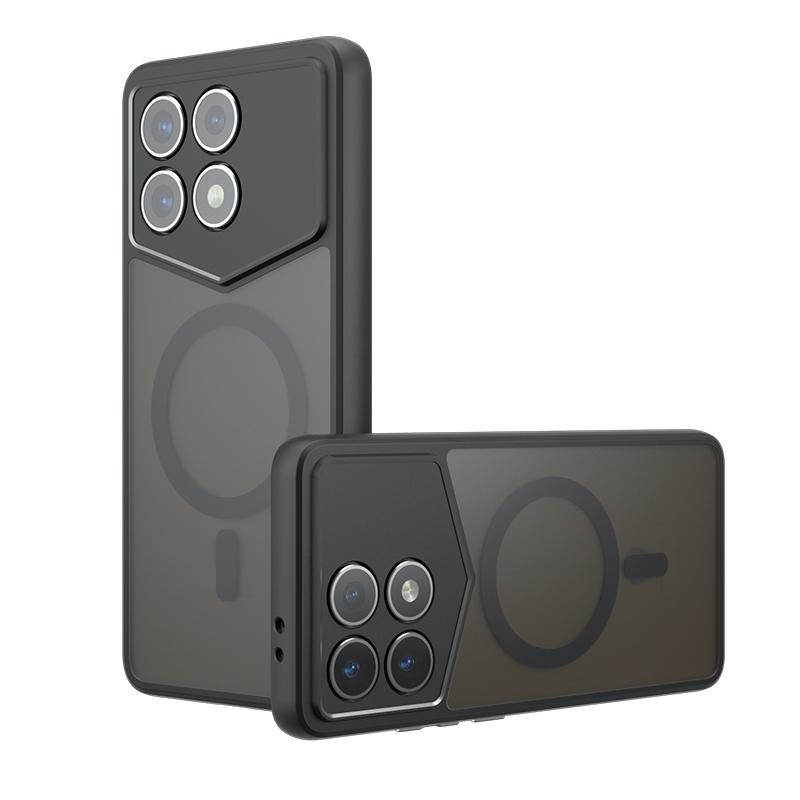 For Xiaomi Redmi K70 K70E Poco F6 X6 Pro Case Matte Magsafe Drop-proof Built-in Airbag Corner Non-yellowing Material Soft Cover