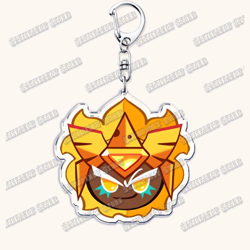 Süße Game Cookie Chibis Schlüsselanhänger für Accessoires Tasche Schatten Milch Reine Vanille Granatapfel Schlüsselringe Schmuck Fans Freunde Geschenke