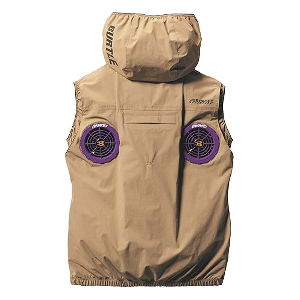 BURTLE Air Craft Air Conditioning Vest (Clothing Only) [AC2034] (XXL, Navy)