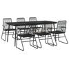 VidaXL 7-Piece Garden Dining Set, Outdoor Furniture Set with Table and Chair, Patio Terrace Furniture, 3060271