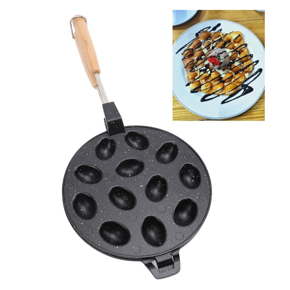 Stampo Biscotti Noci Lega di Alluminio 12 Fori Stampo Noci Produttore Biscotti Noci Torte Uova Waffle