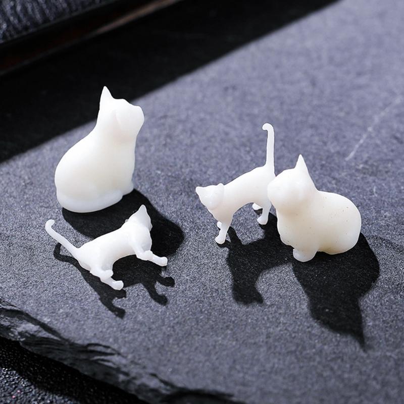 3D Diy Crystal Epoxy Material Filling Enclosed Simulation for Cat Model Micro Landscape Sitting for Cat Material Accesso