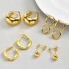 Chic Tassel Knotted Tassel Earrings for Women Cubic Zirconia Huggies Hoop Earrings Female Daily Jewelry Gift