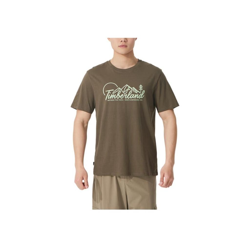 Timberland Loose Breathable Round Neck Short Sleeve T-Shirt Men T-Shirts Army-Green A6B9G-A58