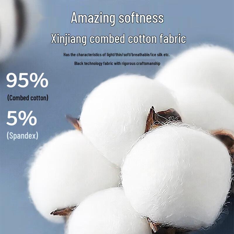 Yalu Men's 7A Antibacterial Cotton Boxer Briefs