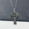 Vintage Celtic Cross Titanium Steel Pendant Necklace for Men - Gothic Punk Style
