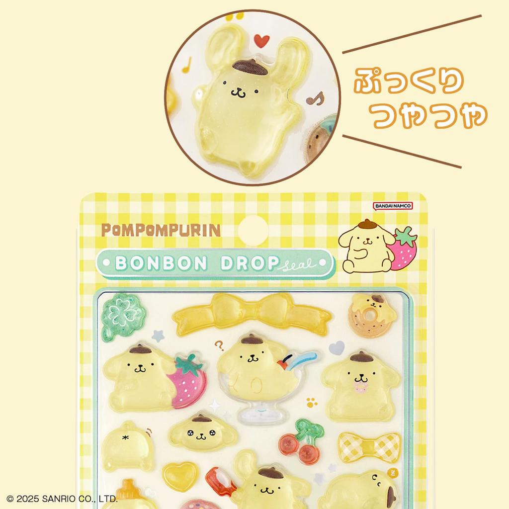 Sunstar Stationery Sanrio Character Bonbon Drop S8812144 Stickers, Stickers, Pompompurin,