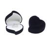 Luxury Heart-Shaped Wedding Ring Box Jewelry Display Storage Box Engagement Rose Flower Design Ring Box Couple Gifts Box