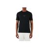 Emporio Armani Solid Color Round Neck Logo Fitted Short Sleeve T-Shirt Men tops Black 3D1TH0-1JOCZ-0999