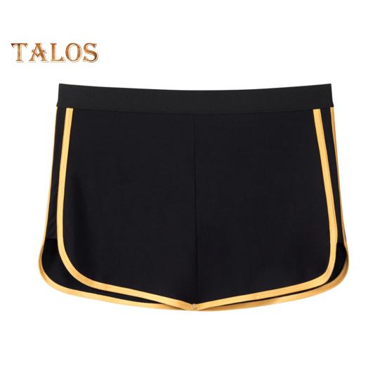 Pantalones cortos para hombre, ropa interior con forro triangular, cintura elástica, diseño de doble capa, pantalones 3 en 1, calzoncillos, culottes, calzoncillos tipo bóxer