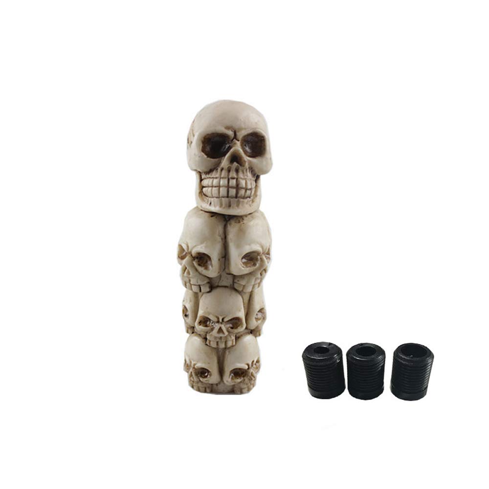 BAOQI Shift Knob Truck Universal Skull Style Car Truck Manual Lever Lever Knob Resin