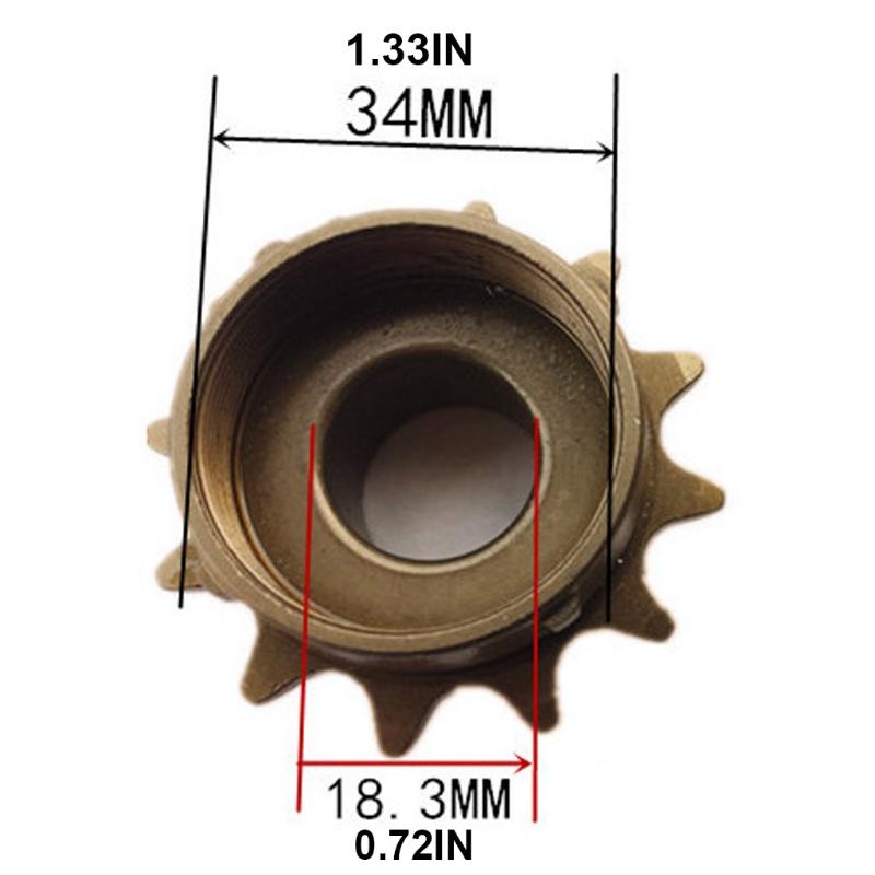 Bike 12 Teeth Bike Freewheel Single Speed Freewheel Bike Replacement Accessory