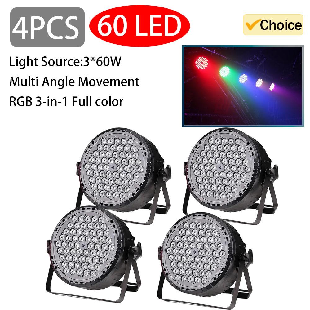3w*60 Led Rgb 3 In 1 Par Light Dmx 512 Sound Control Dj Party Lights Wedding Disco Lights Ballroom Club Projection Stage Lamp