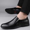 25 Men'S And Women'S Leather Shoes Loafer Dress Casual Shoes Spring Low-Top Foot-Fitting Cowhide Surface Single Shoes One Pedal
