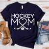 Women Fashion Hockey Mom Print T-Shirts Fashion Casual Short Sleeve Daily Outdoor Shirt Tops Mother's Day Gift