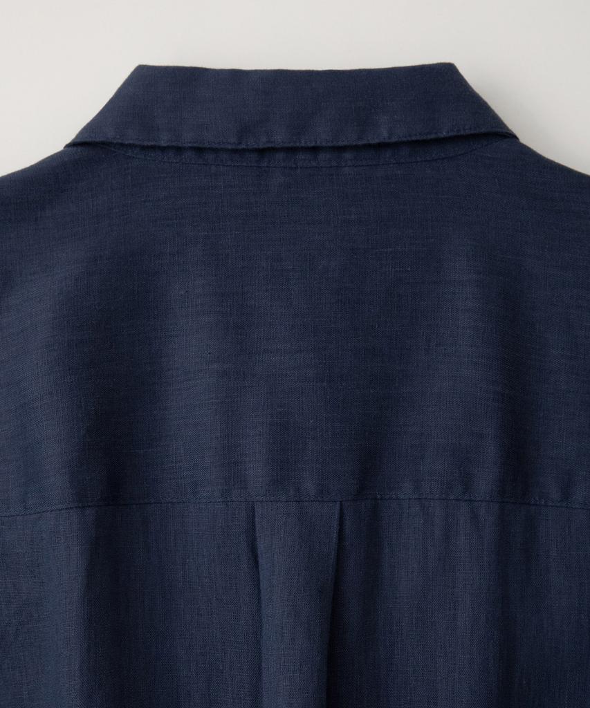BLANKROOM French Linen Shirt_Navy