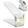 10Pcs Shoe Storage Artifact: Transparent Shoe Box, Shoe Cabinet, Layered Storage Box, Double-layer Shoe Rack, Folding Shoe Rack