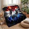 Coperta in Flanella Stampata Calda e Skin-Friendly Decorativa per Divano Letto Uso Quotidiano