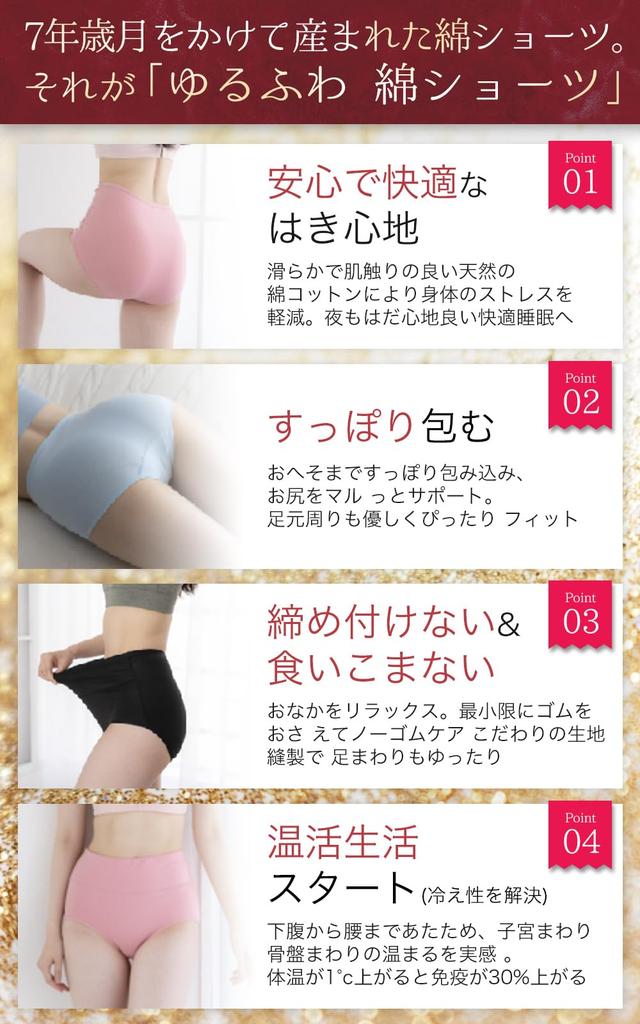 aicoco Organic Soft Cotton Loose Comfortable Sleep Soft Cotton Full Underwear for Women in Their and Beautiful Sizes and 3L Type Women's Panties,