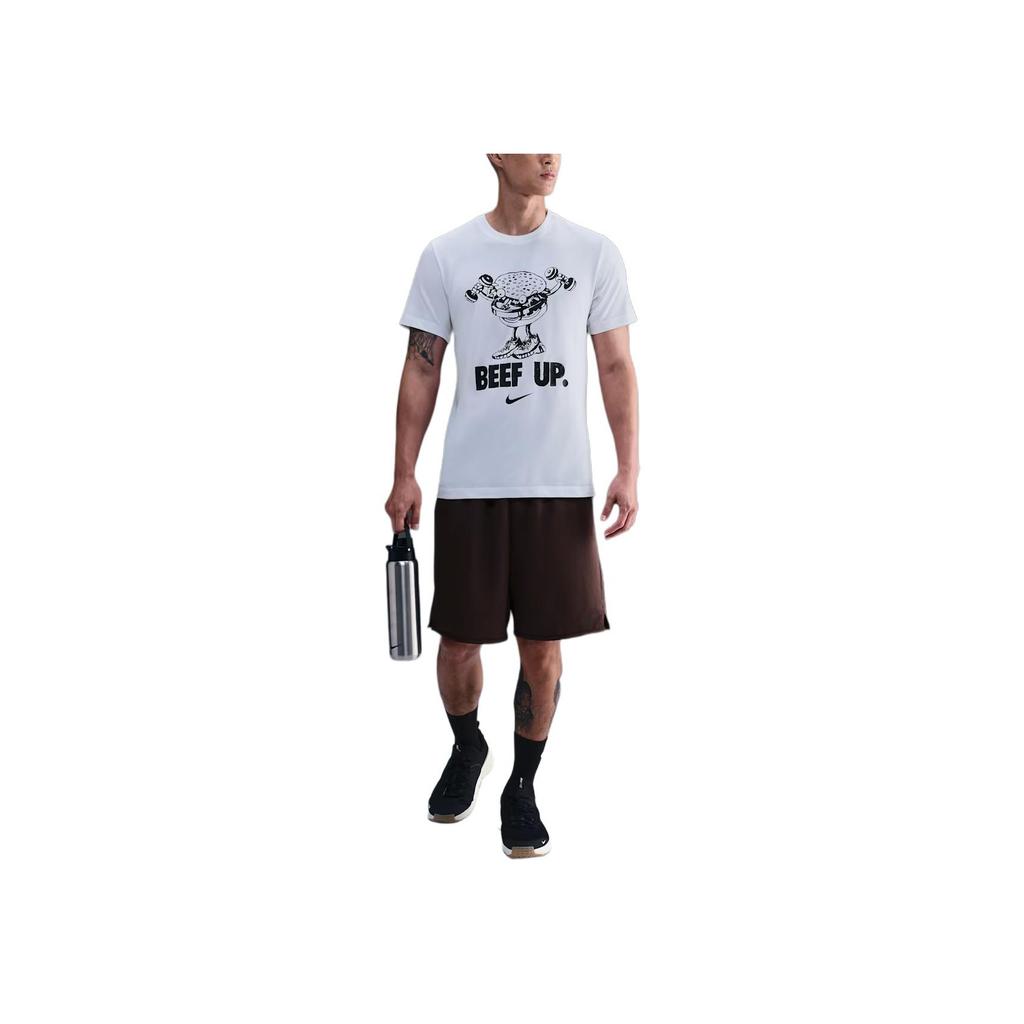 Nike Short Sleeve Straight Cut Round Neck T-Shirt Men tops HV4136-100