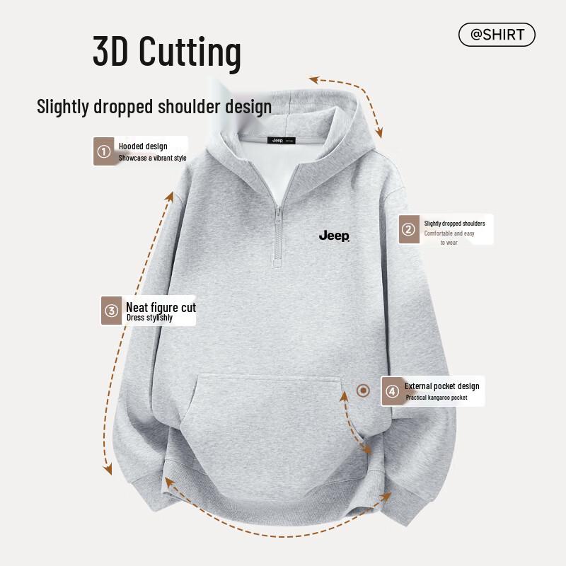 JEEP Men's Hooded Sweatshirt