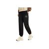Anta Lifestyle Series Letter Mid-Waist Tapered Nine-Point Knitted Sports Pants Women bottoms Basic-Black 162418310-3