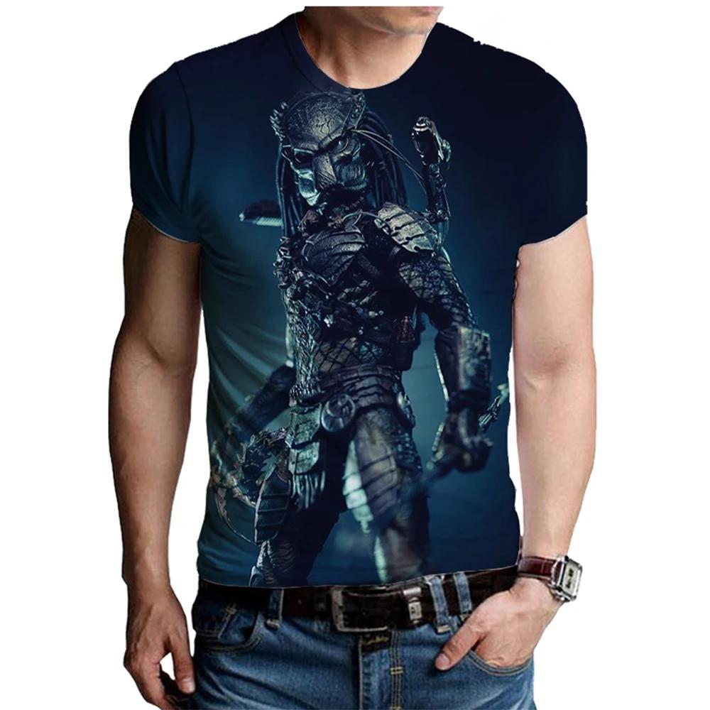 Men's Marvel Deadpool 3D Printed T-shirt with Harajuku Style Personalized Print Summer Short Sleeved Loose and Breathable