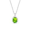 S925 sterling silver stud earrings necklace ring set with natural crystal stone brushed craftsmanship light luxury section high-rise jewelry set