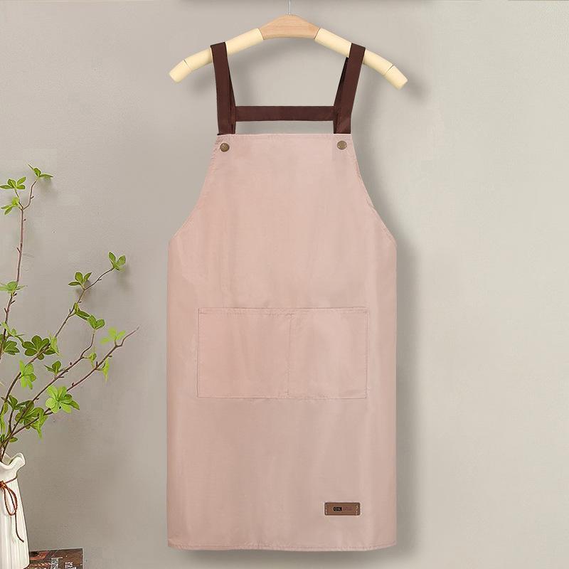 

Breathable Princess Skirt Apron with Double Pockets for Women, Ideal for Home Kitchen Cooking. Anti-fouling and Durable Work Clothes. рожевий