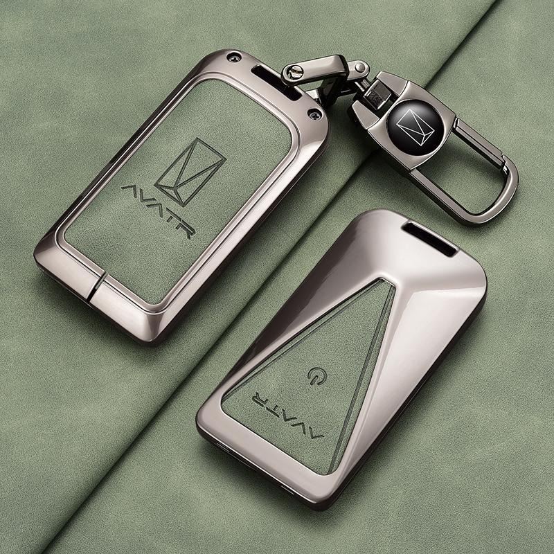 For AVATR 07 06 11 12 Zinc Alloy Key Cover Key TPU Anti-Scratch Key Case Protector Cover Premium Keychain Buckle Car Accessories