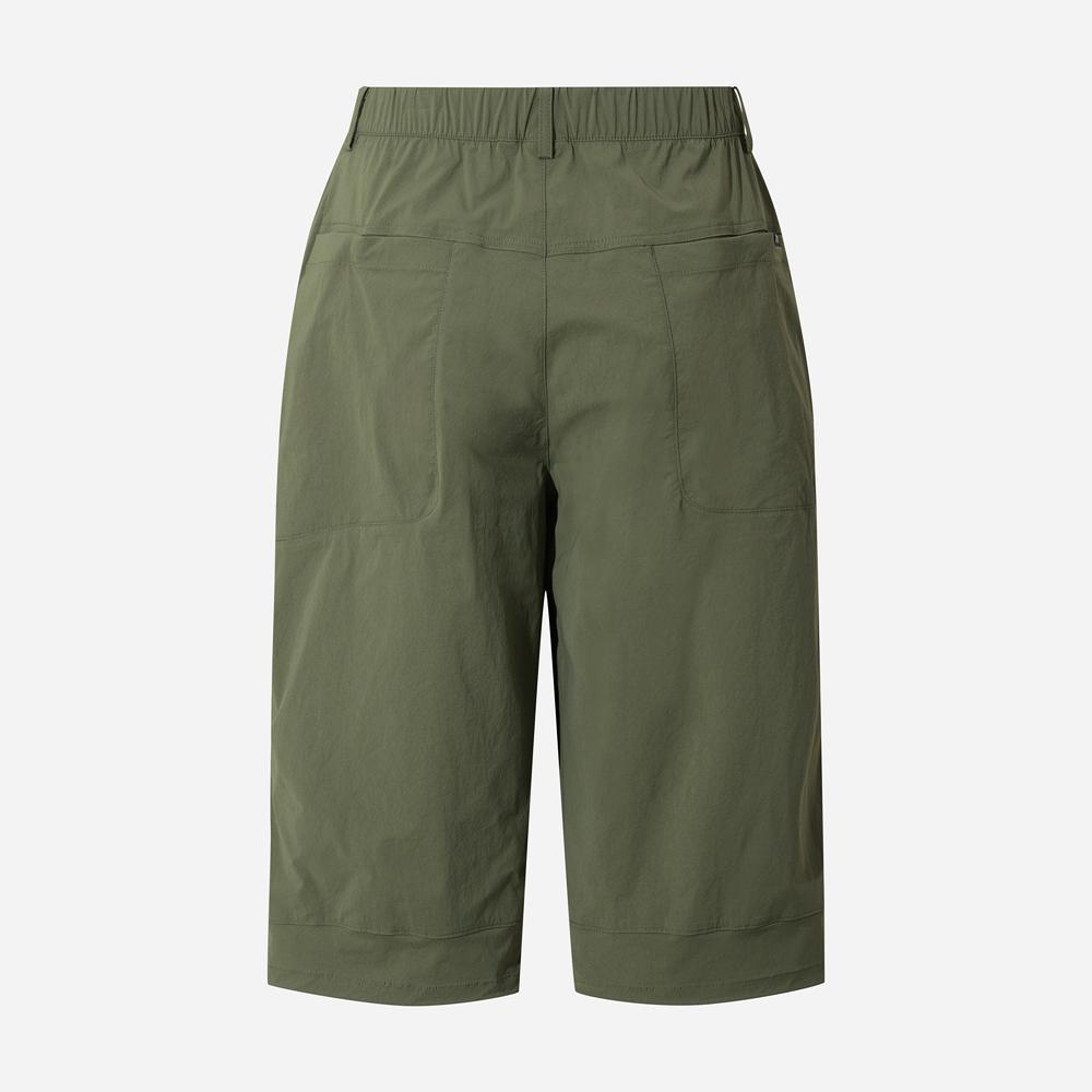 DOD See-Through Semi-Oversized 3/4 Length Pants (Khaki)