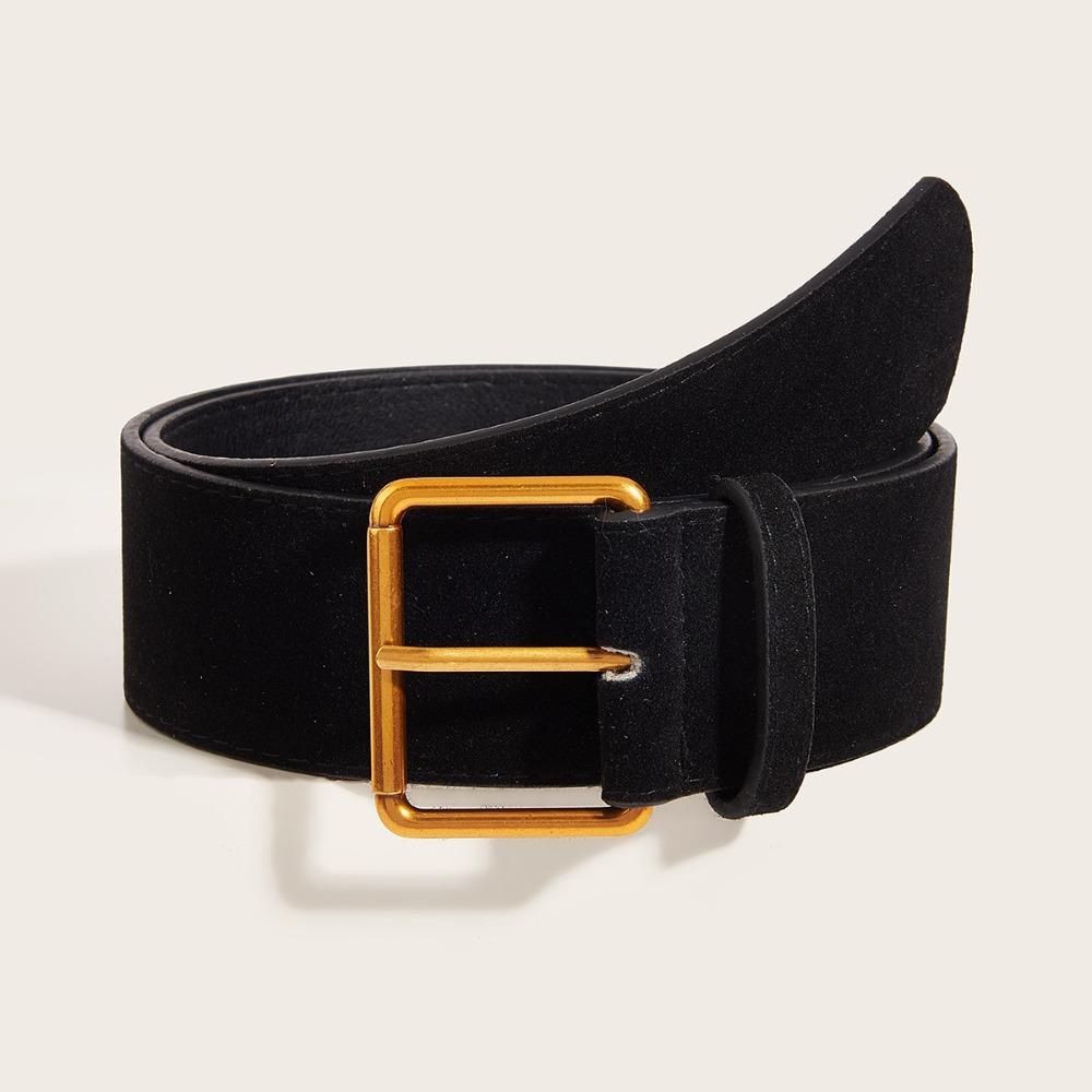 Trendy Pin Buckle Waistband Luxury Design Business Waist Strap Retro Trouser Dress Belts  For Women