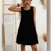 Short Sleeve Boho Dress For Women Casual Loose Fit Summer Sundress Floral Print Dress With Pockets
