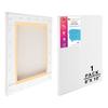 Eduway Medium Grain 8X10 Inch - Cotton Pre Stretched Canvas With Wooden Frame For Painting, White - (Set Of - 1 Pcs) - (