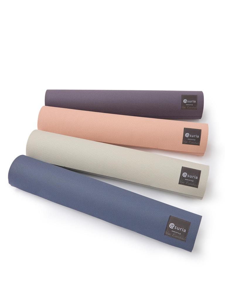 Suria Yoga 4mm HD Eco Mat Plus Smoky Purple Mat, Thick, High-Density Cushioning, 4mm,