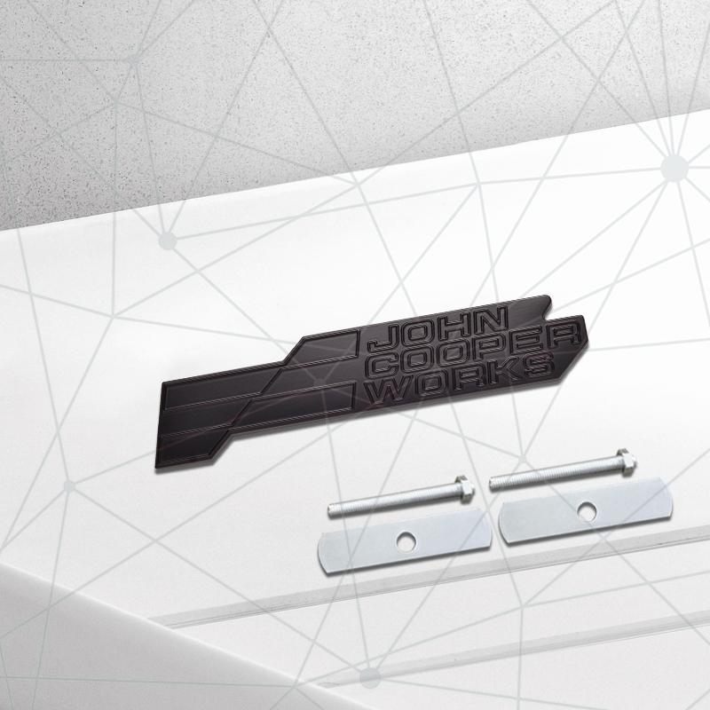 3D Auto Metal 2025 JCW Grille Badge Car Rear Trunk Emblem Sticker Decor For Cooper S F66 F65 F67 Aceman Clubman U25 J01 J05