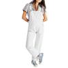 Tuta in Denim Casual Larga da Donna - Cross 2025 Moda Europea
