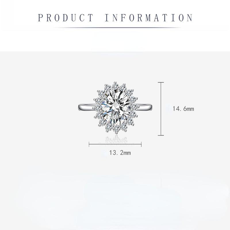 Sace Gems Klasyczny pierścionek z cyrkonią ze stopu miedzi Biżuteria damska Wedding Promise Party Gift