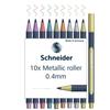 Rollerball Pen - Schneider - Paint-It 050 - Pack of 10 - 0.4 Mm - Assorted Metallics