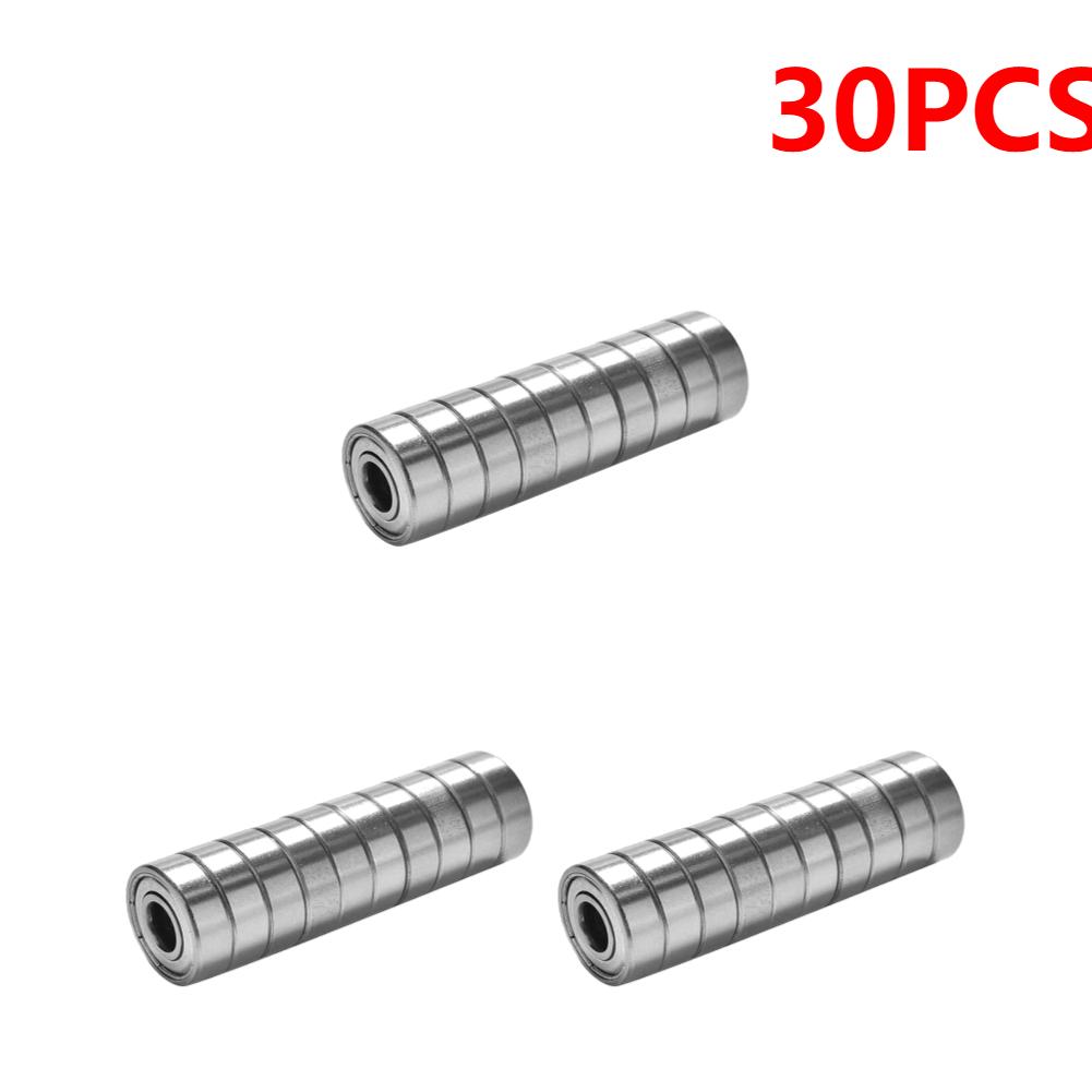 10-100pcs 608ZZ Carbon Steel Deep Groove Ball Bearings for Longboard Skates Roller Skates Frictionless Miniature 608ZZ Bearings