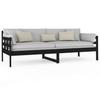 Vidaxl Daybed, Black, Solid Pine Wood, 80X200 Cm